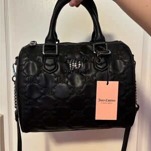 Elegant Juicy Couture Tie-Knot Embossed Satchel